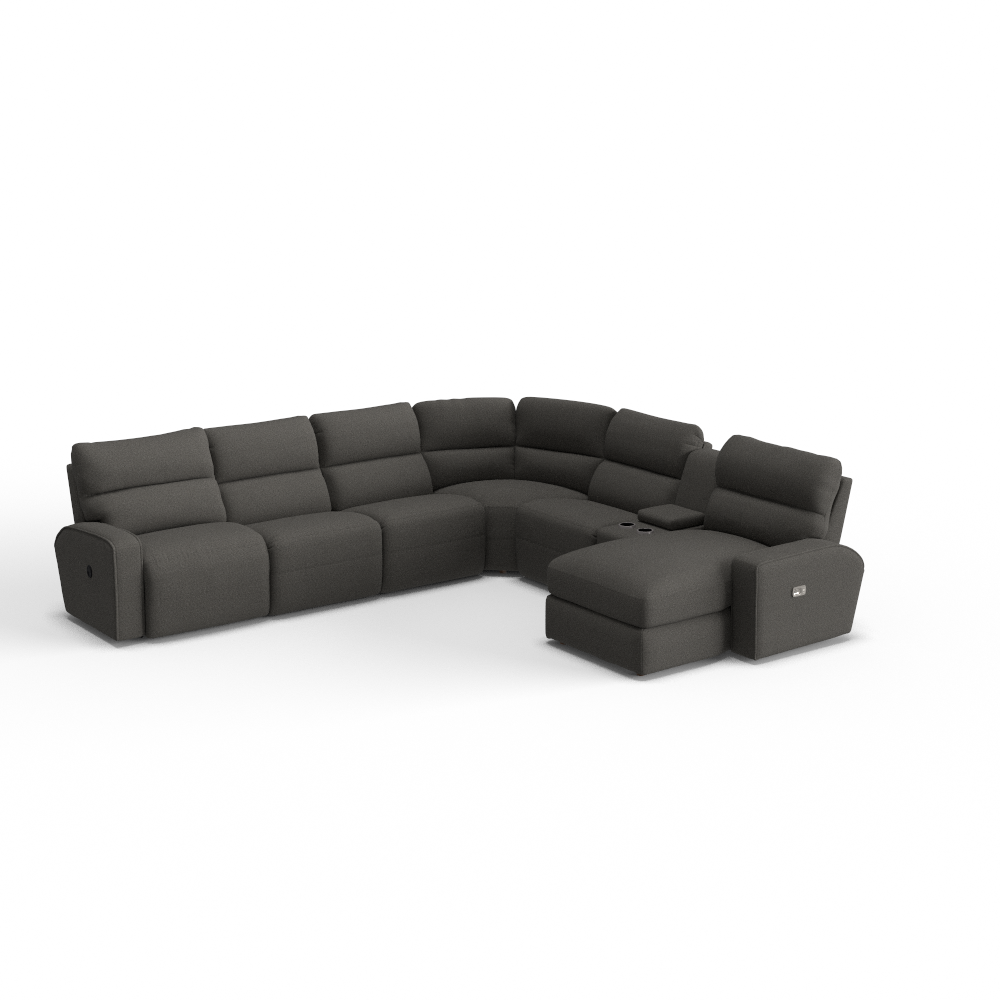 Maddox Reclining Corner Chaise Sectional w/ Storage